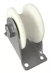Rodin al piso para tubo redondo 3/4" a 1" gofrado plata 350 libras nylon Grossor 7105235