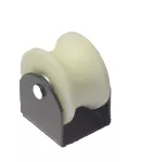 Rodin al piso para tubo redondo 1-1/2" a 1-1/4" gofrado plata 550 libras nylon Grossor 7105245