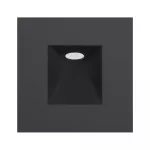 Lampara empotrada en pared cuadrada LED 3W 100-240V 3000K negro Cyrano Tecnolite 3ETLLED002MV30N
