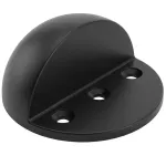 Tope de piso para puerta media luna 44 x 23 mm negro mate Prime