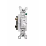 Interruptor sencillo tipo palanca 3 vias 15A 120V blanco Pass&Seymour Legrand 663WG