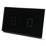 Interruptor inteligente WiFi doble sin neutro negro Sonoff NONBLK2CH