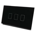 Interruptor inteligente WiFi triple sin neutro negro Sonoff NONBLK3CH