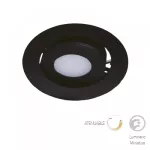 Lampara empotrada dirigible redonda LED 3W 100-127V 3000K 52 mm negro Iota Tecnolite 3DYDLED801V30N