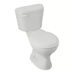 Inodoro dos piezas economico descarga 4.8 litros 200 gramos alta eficiencia blanco Milan Franz Viegener E115-E-BL