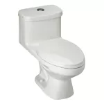 Inodoro una pieza elongado descarga 6 litros 350 gramos blanco Ischia Franz Viegener E187-BL