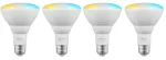 Bombillo inteligente LED E27 BR30 CCT 110V WiFi Nexxt NHB-W210-4PK (4 por paquete)