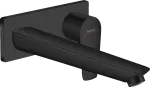 Griferia para lavatorio de pared caño de 22.5 cm negro mate Talis E Hansgrohe 71734670 (NO incluye cuerpo interno)