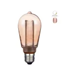 Bombillo LED dimeable vintage E27 ST64 3.5W 127V 2000K 120lm (filamento) ambar Tecnolite 3DST64LEDFT20VA