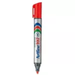 Marcador permanente punta bala Artline 107 (rojo)