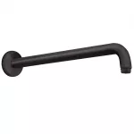 Brazo para ducha de pared redondo 389 mm negro mate Hansgrohe 27413670