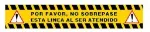 Calcomania para piso No Sobrepase Esta Linea 60 x 10 cm