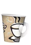 Vaso de carton desechable con asa (25 por paquete)