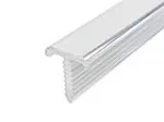Perfil transicion T de aluminio plata 10 mm x 2.5 metros Prime T08