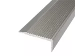 Perfil peldaño antideslizante de aluminio plata 14.9 mm x 2.5 metros Prime 144