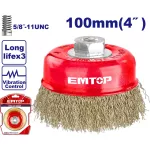 Cepillo copa liso 4" Emtop ULWCB11005