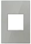 Placa 2 modulos acero inoxidable Adorne Legrand AWM1G2MS4