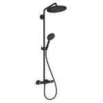 Columna de ducha 280 1jet con termostato negro mate Select S Hansgrohe 26890670