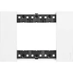 Placa 3 modulos blanco Living Now Bticino KA4803KW