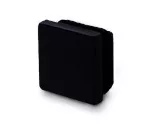 Tapa plastica negra para tubo cuadrado de malla para cerca 50 x 50 mm (5 por paquete)