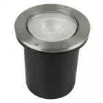 Lampara empotrada en piso redonda E27 90W IP65 satinado Cuenca I Tecnolite H-625/S