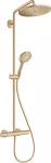Columna de ducha 280 1jet con termostato bronce cepillado Select S Hansgrohe 26890140