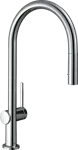 Griferia para fregadero monomando alto 210 extraible 2jet cromo Talis M54 Hansgrohe 72800000