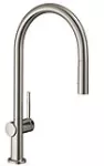 Griferia para fregadero monomando alto 210 extraible acero inoxidable Talis M54 Hansgrohe 72800800