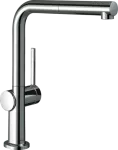 Griferia para fregadero monomando alto 270 extraible cromo Talis M54 Hansgrohe 72808000