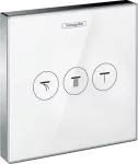 Mezclador para ducha 3 funciones cromo ShowerSelect Glass Hansgrohe 15736400 (NO incluye cuerpo interno)