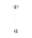Socket decorativo colgante E27 60W cable de 1.5 metros ajustable cromo Tecnolite 60SOCK105MVE27S