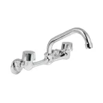 Griferia para fregadero de 8" de pared cromo Aqua Foset AQF-92 / 49447 
