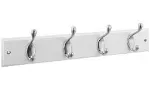 Perchero de pared con 4 ganchos niquel satinado (18" x 2.75") National Hardware S813-030
