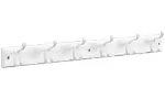 Perchero de pared con 6 ganchos blanco (27" x 2.75") National Hardware S812-974