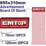 Tablero de publicidad para gondola Emtop EPMPSTA01