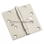 Bisagra de puerta V512 4" niquel satinado National Hardware N830-404 (3 por paquete)