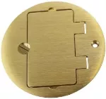 Cubierta para caja de piso redonda metalica tipo CFGI laton Ratchet-Pro Legrand 895TGFI