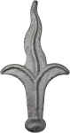Punta lanza 70 x 130 (20 mm) hierro forjado decorativo para rejas 126/B/4