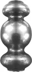 Macolla doble 40 x 105 mm (16 mm) hierro forjado decorativo para rejas 154/A/5