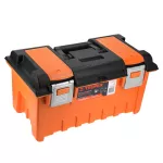 Caja para herramientas plastica 19" con compartimientos y broche metalico Truper CHA-19S / 11811 