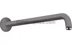 Brazo para ducha de pared redondo 389 mm cromo negro cepillado Hansgrohe 27413340