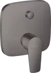 Mezclador para ducha monomando con desviador cromo negro cepillado Talis E Hansgrohe 71745340 (NO incluye cuerpo interno)
