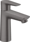 Griferia para lavatorio monomando bajo 110 con vaciador automatico cromo negro cepillado Talis E Hansgrohe 71710340