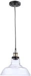 Lampara colgante E27 8.5W 100-240V cristal transparente Maia II Tecnolite 20CTL817MVCT