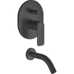 Mezclador para ducha monomando con lavapie negro mate Coty Franz Viegener Z106/D9.0-NG