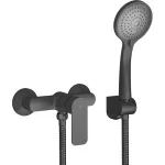Ducha monomando cuerpo externo sin lavapie negro mate Coty Franz Viegener Z311/D9-NG