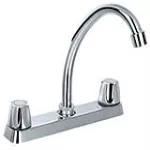 Griferia para fregadero de 8” cuello ganso cromo Prime 9303GS-2881
