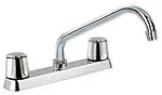 Griferia para fregadero de 8” cuello curvo alto plastico cromo Prime 9303HS-2803