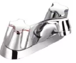 Grifería para lavatorio de 4" bajo cromo Prime 9312-2803 (NO incluye desagüe)