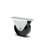 Rueda fija plastica PP negra 30 mm 30 kg Tente T00134 / 2198 UOI 030 P60-45X20